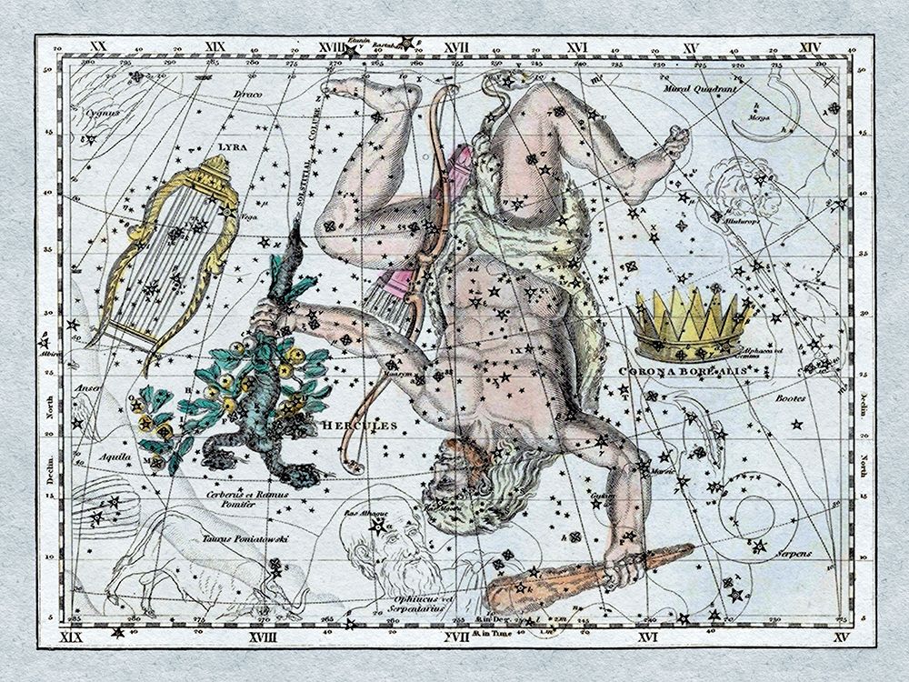 Maps of the Heavens: Hercules, the Lyre and Corona Borealis