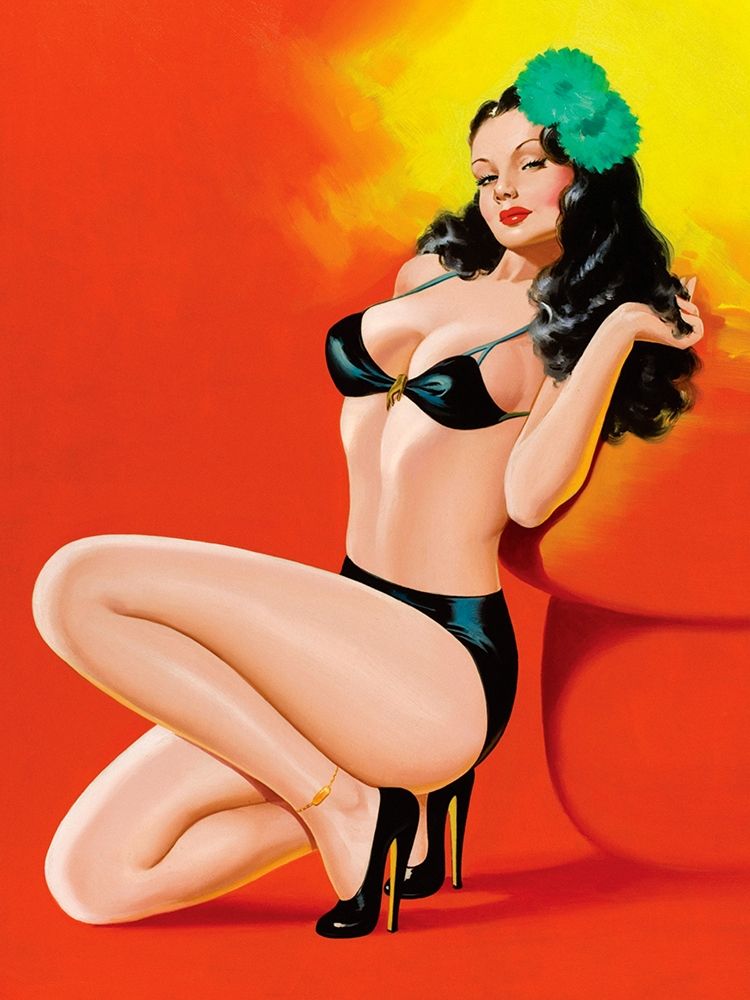 Mid-Century Pin-Ups - Beauty Magazine - Hot in Black