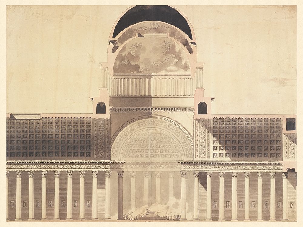 Architectural Project for the Church of the Madeleine, 1777 - 1785