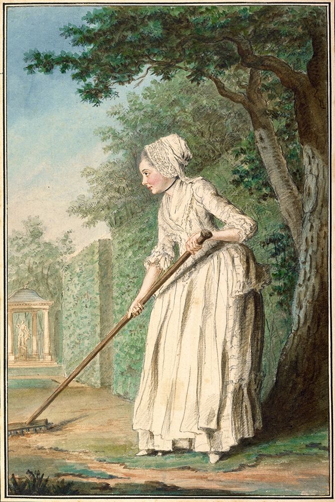 The Duchess of Chaulnes as a Gardener in an Allee, 1771