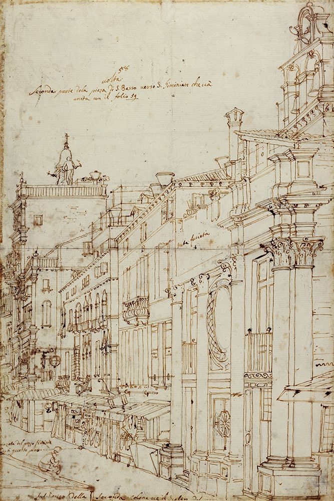 The Campo S. Basso: The North Side with the Church, 1740s