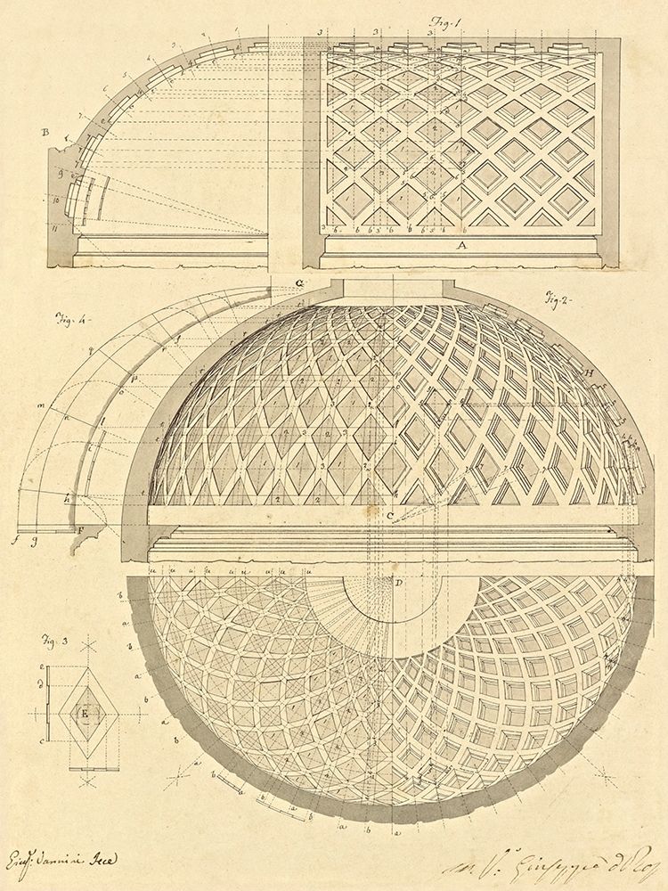 Plate 43 for Elements of Civil Architecture, ca. 1818-1850