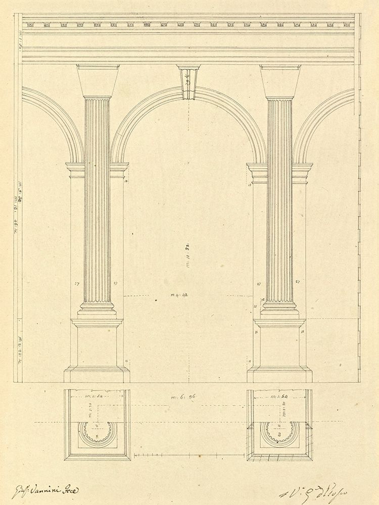 Plate 28 for Elements of Civil Architecture, ca. 1818-1850