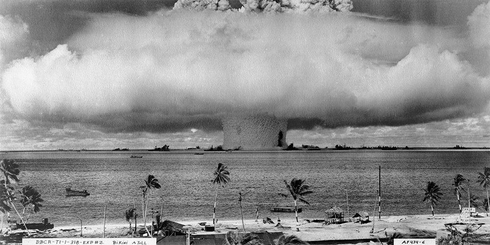 Bikini Atoll - Operation Crossroads Baker Detonation - July 25, 1946: DBCR-T1-318-Exp #2 AF434-6