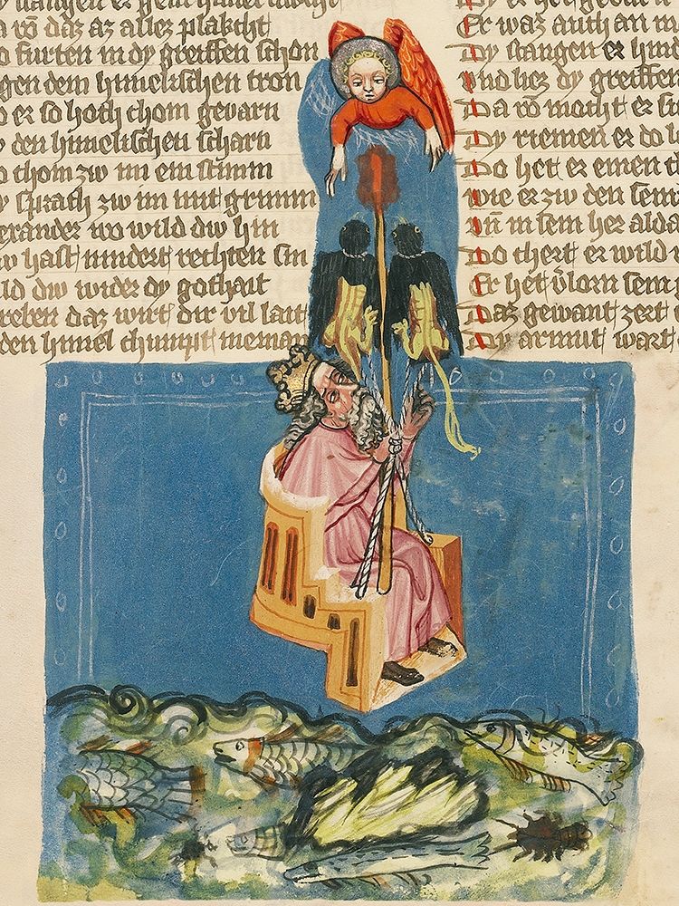 Alexander the Great in the Air (detail)