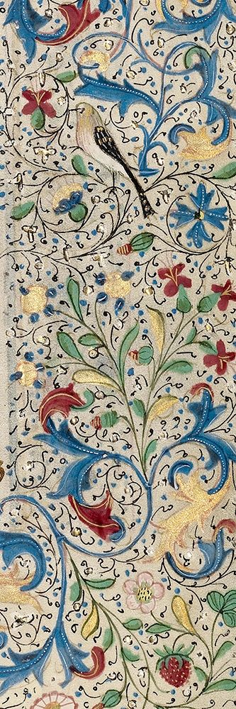Border Detail - Vertical Panel - Adam and Eve Eating the Forbidden Fruit