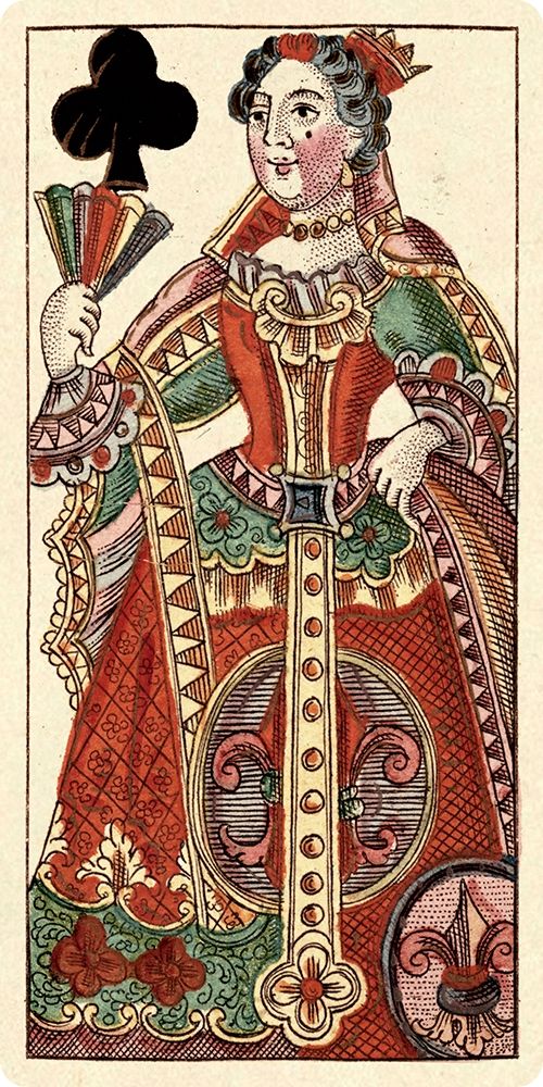 Queen of Clubs (Bauern Hochzeit Deck)