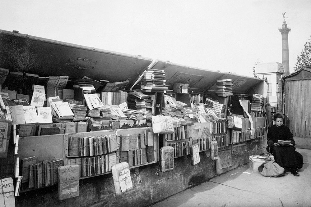 Paris, 1910-1911 - Secondhand Book Dealer, place de la Bastille bouquiniste