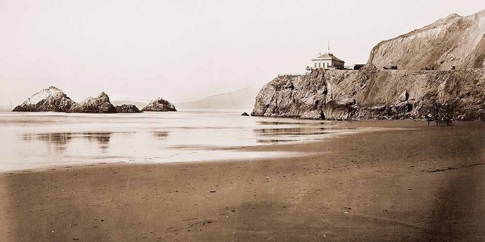 The Cliff House from the Beach, San Francisco, California, 1868-1870