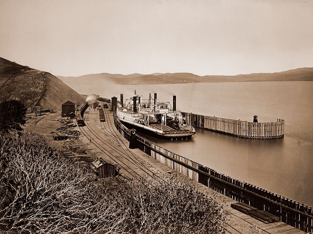 The Ferryboat Solano, Port Costa, California, after 1879