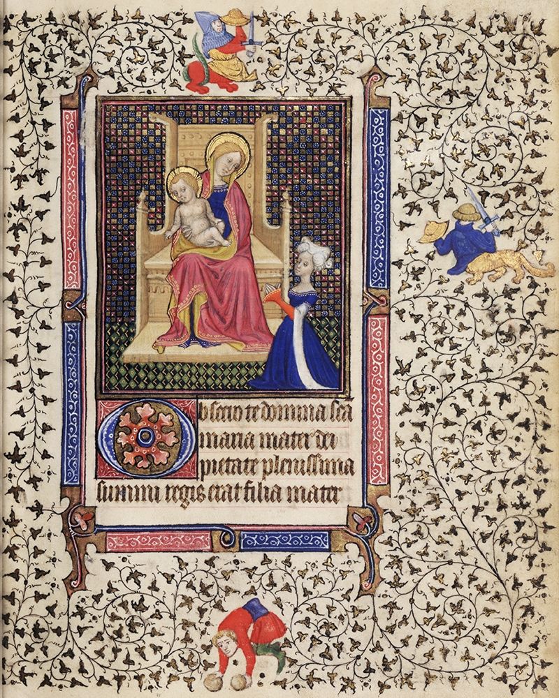 A Woman in Prayer before the Virgin and Child