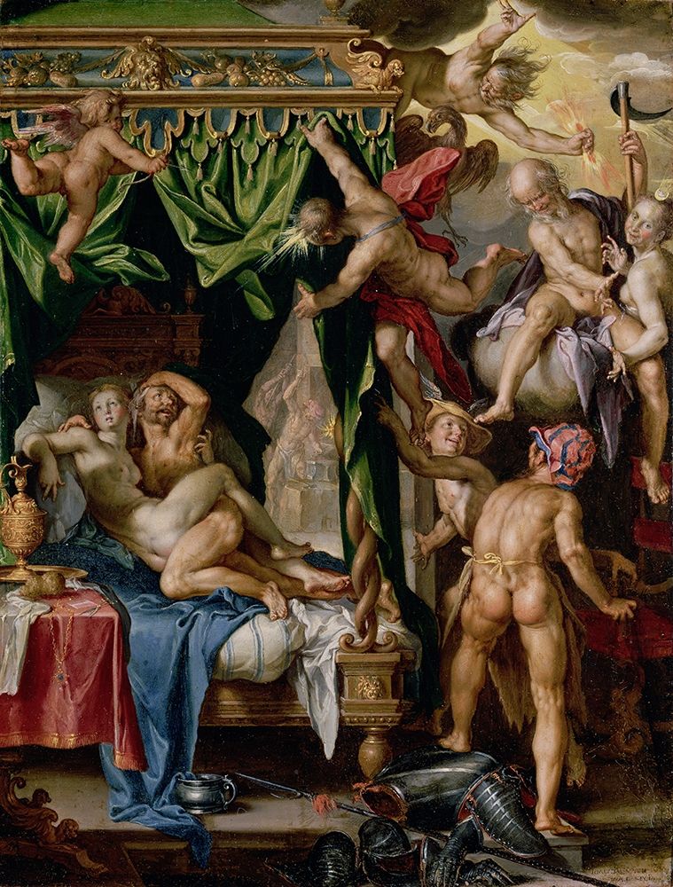 Mars and Venus Surprised by Vulcan