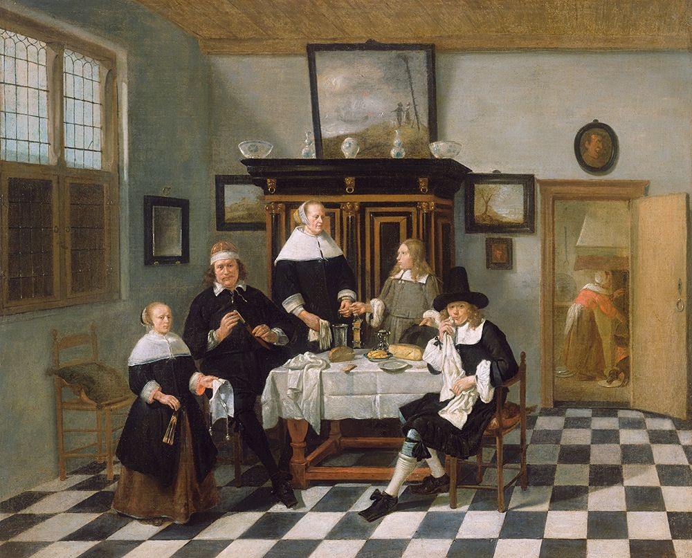 Family Group in an Interior
