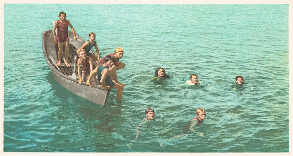 Diving For Coins, Santa Catalina, Calif., 1898