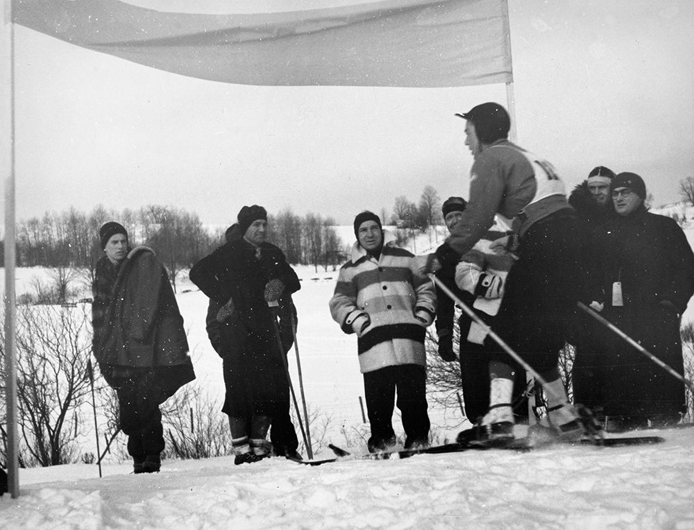 Finish Of Downhill Ski Race - Hanover, New Hampshire, 1936