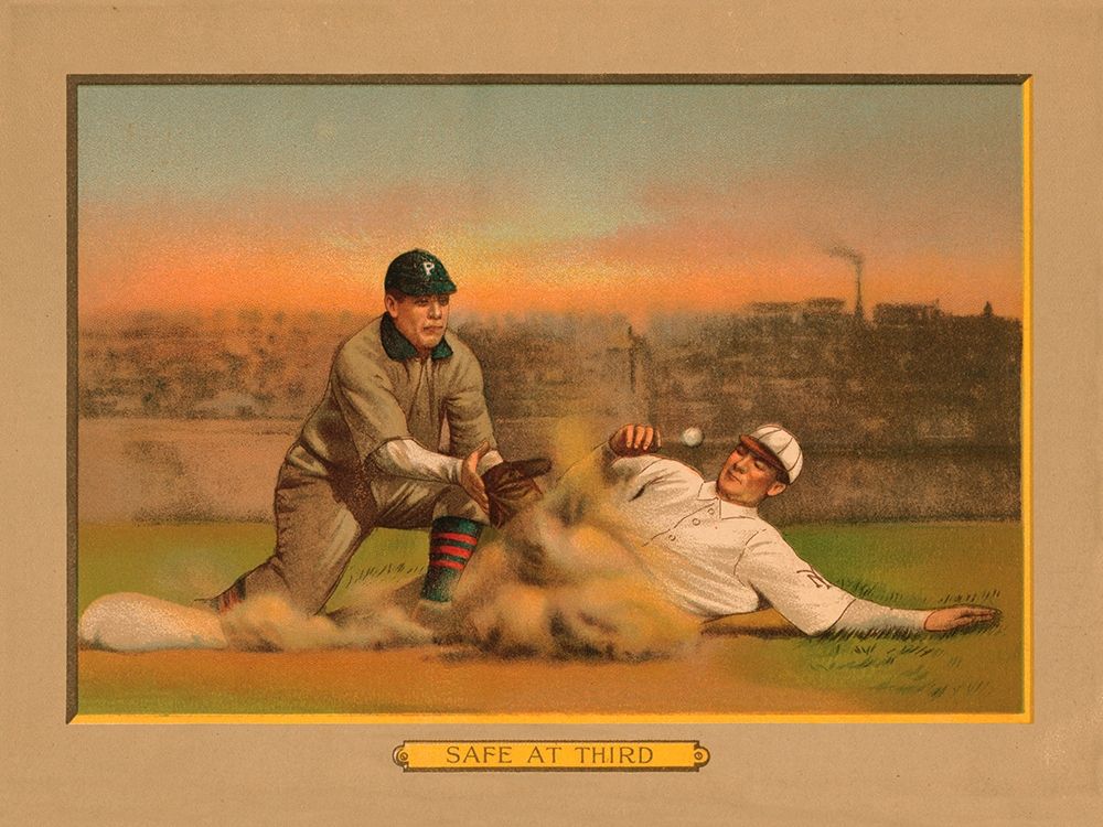 Safe at Third, Baseball Card