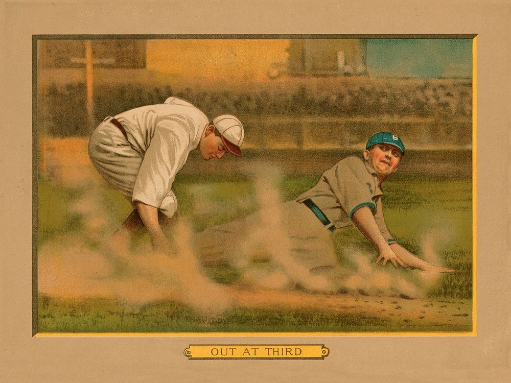 Out at Third, Baseball Card