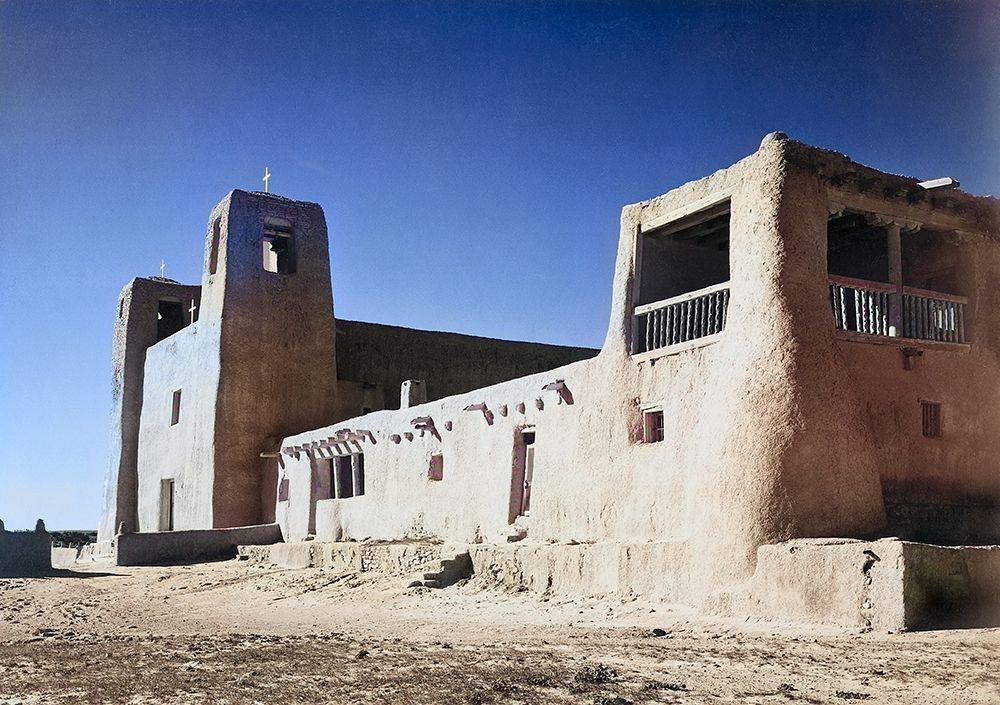 Church-Acoma Pueblo-New Mexico Color