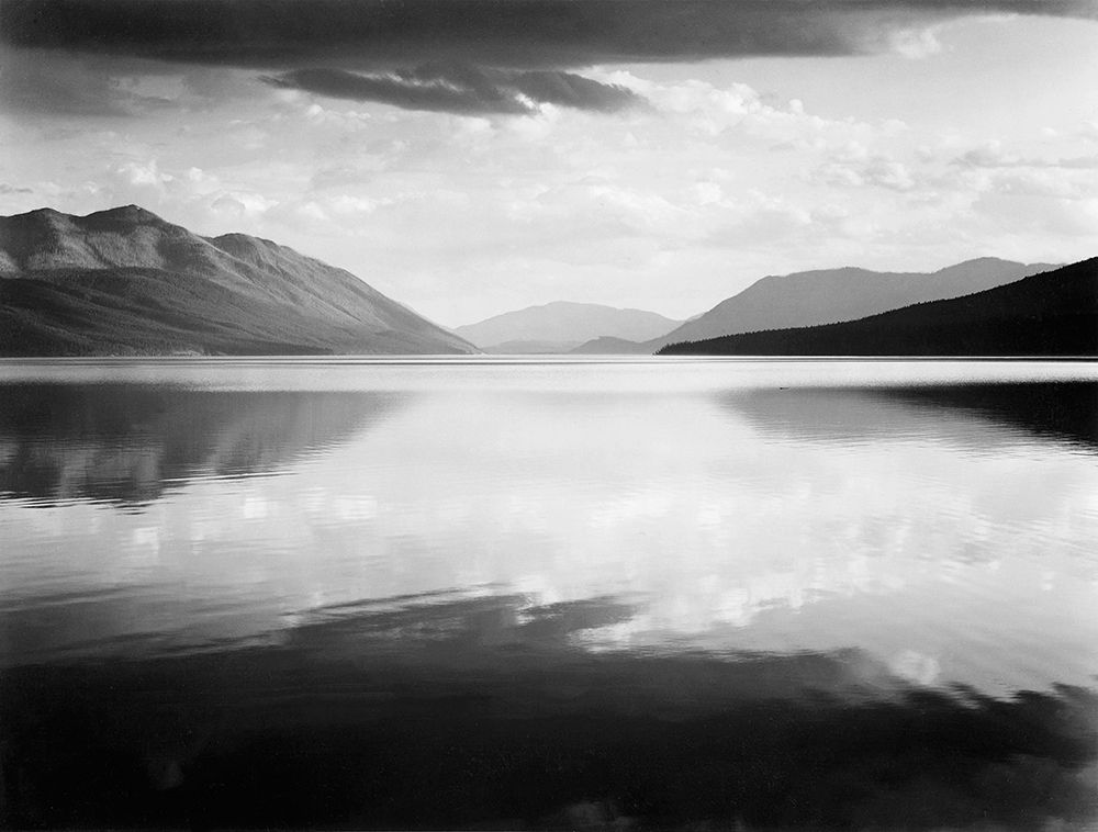 Evening, McDonald Lake, Glacier National Park, Montana - National Parks and Monuments, 1941