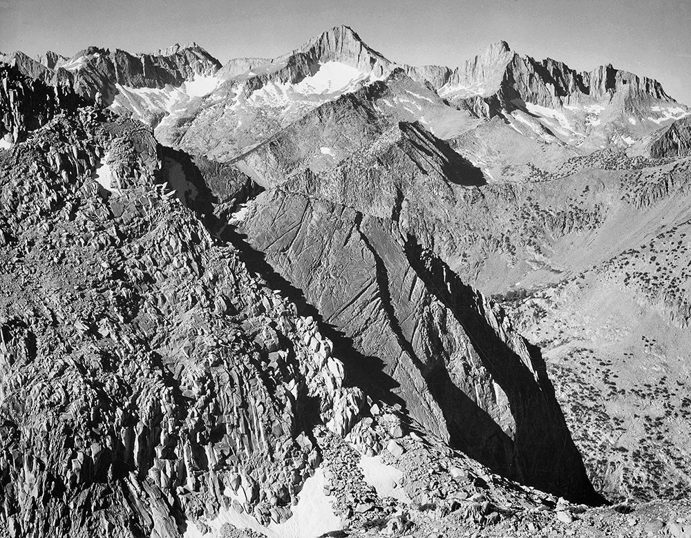 Mt. Brewer, Kings River Canyon,  proposed as a national park, California, 1936
