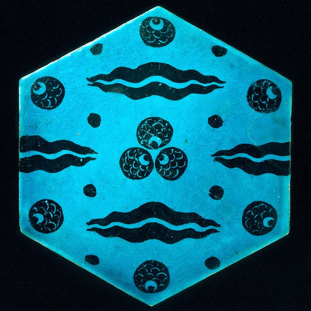 Blue Hexagonal Tile