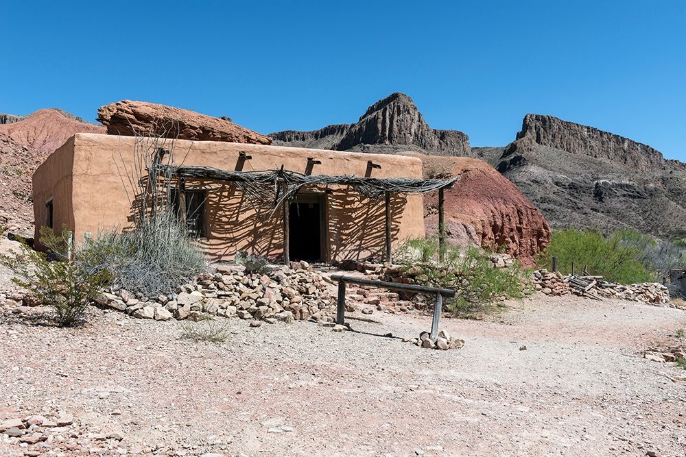 Abandoned movie set along the Rio Grande River in Big Bend Ranch State Park in lower Brewster County