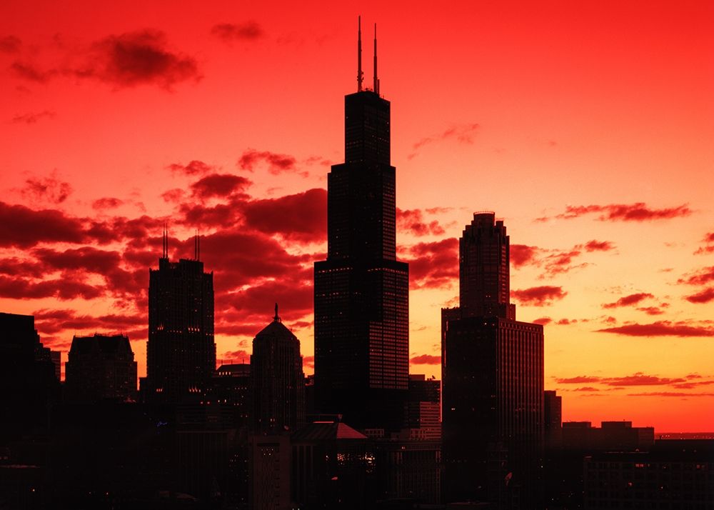 Chicago silhouette Chicago Illinois