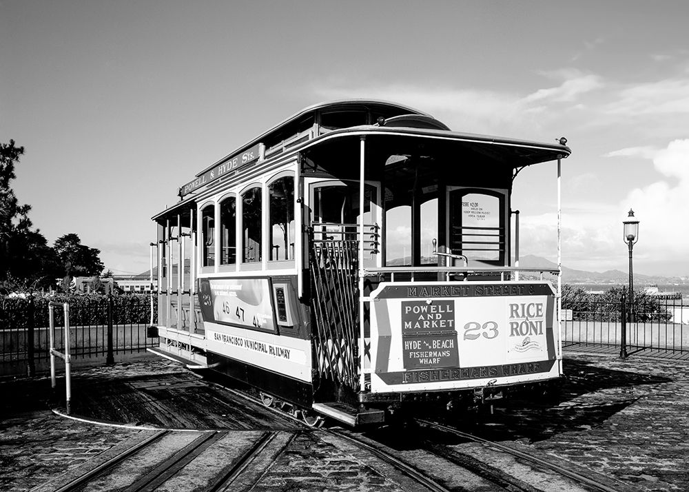 Cable car turnaround San Francisco California