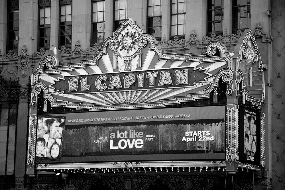 El Capitan Theatre Marquee Los Angeles California