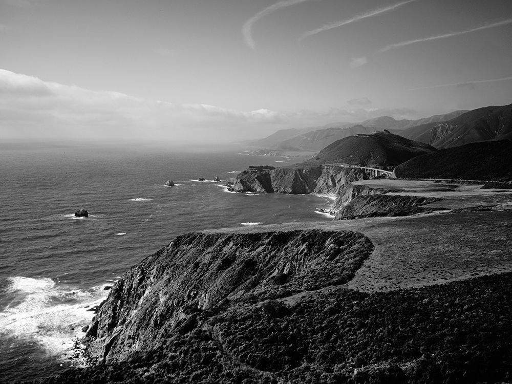 Pacific Ocean and rocky California coast