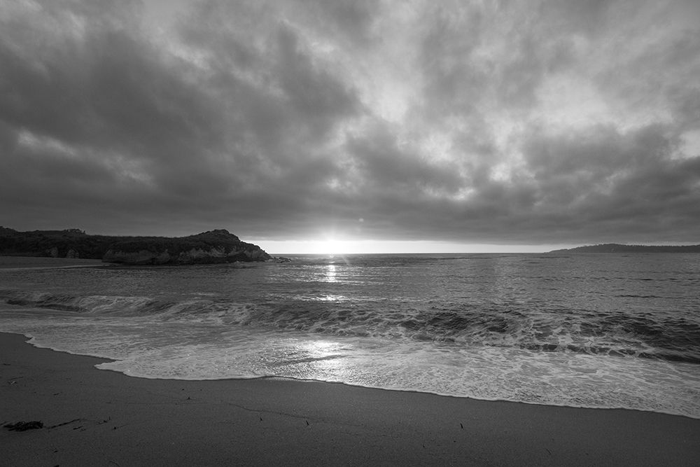 Pacific coast sunset at Monterey California