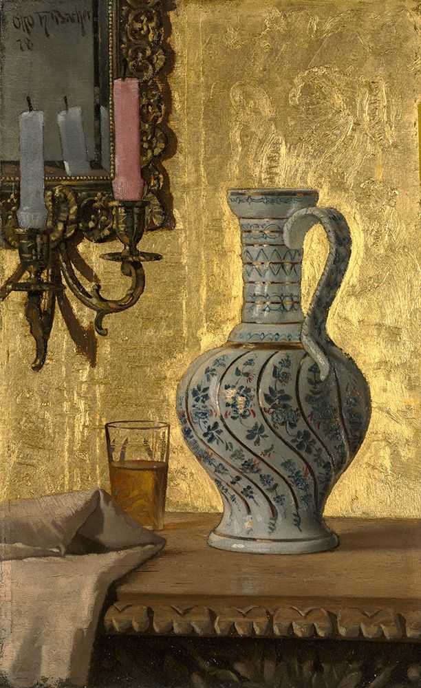Pitcher and a Glass on a Table