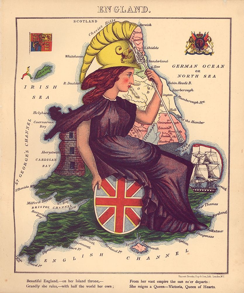 Anthropomorphic Map of England