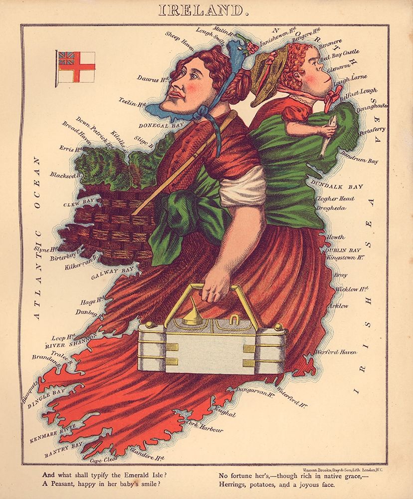Anthropomorphic Map of Ireland
