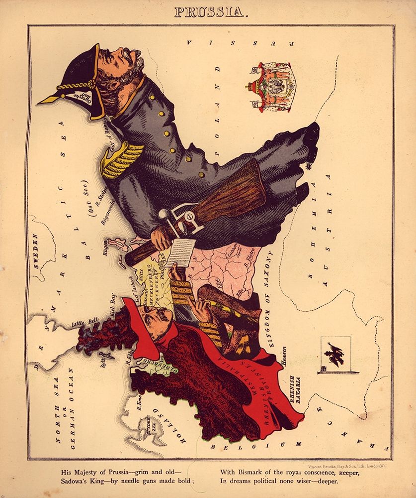 Anthropomorphic Map of Prussia