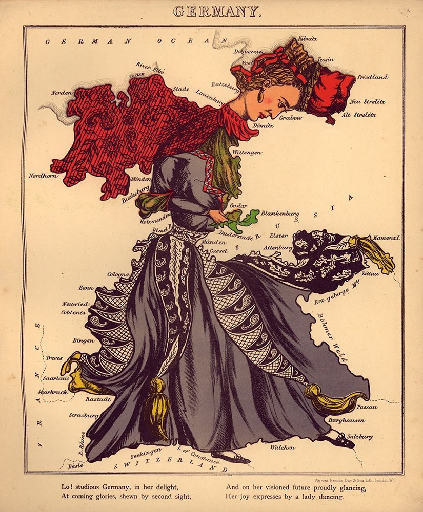 Anthropomorphic Map of Germany