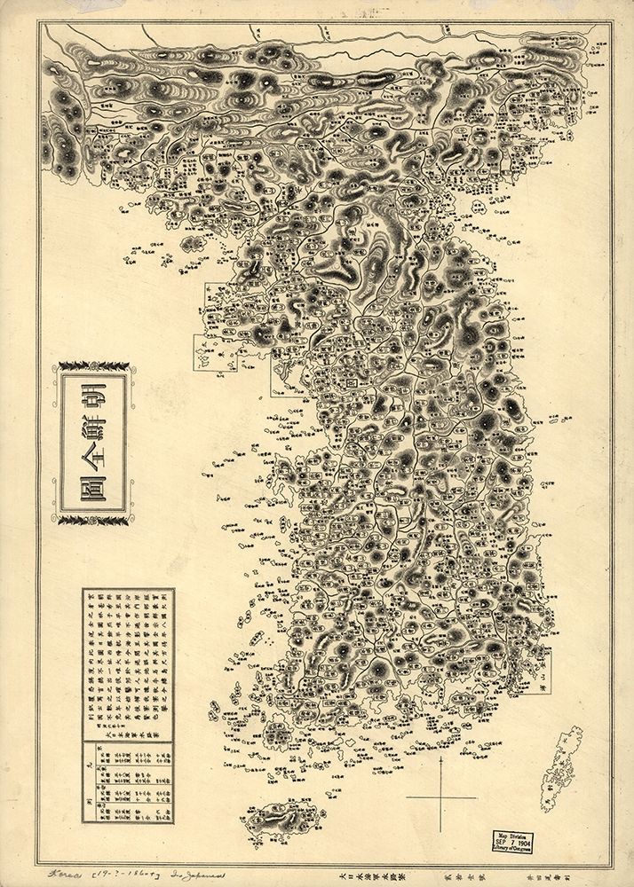 Map of Korean Peninsula