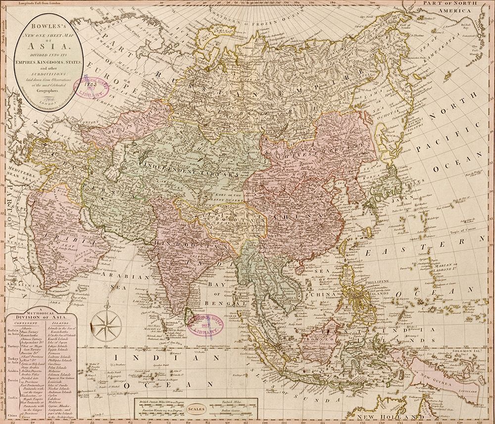 Bowles map of Asia