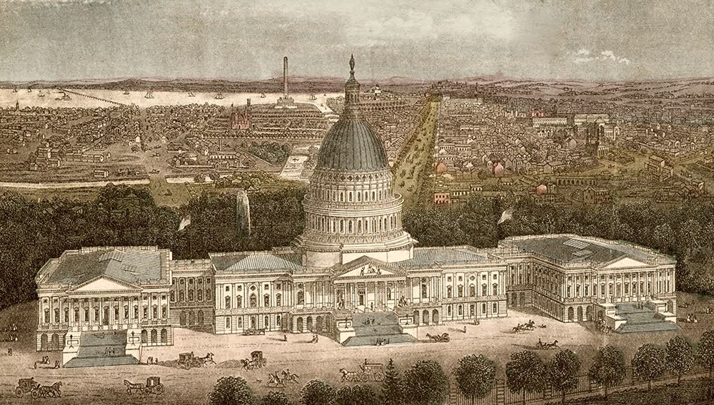 Capitol Building in Washington-DC,1871