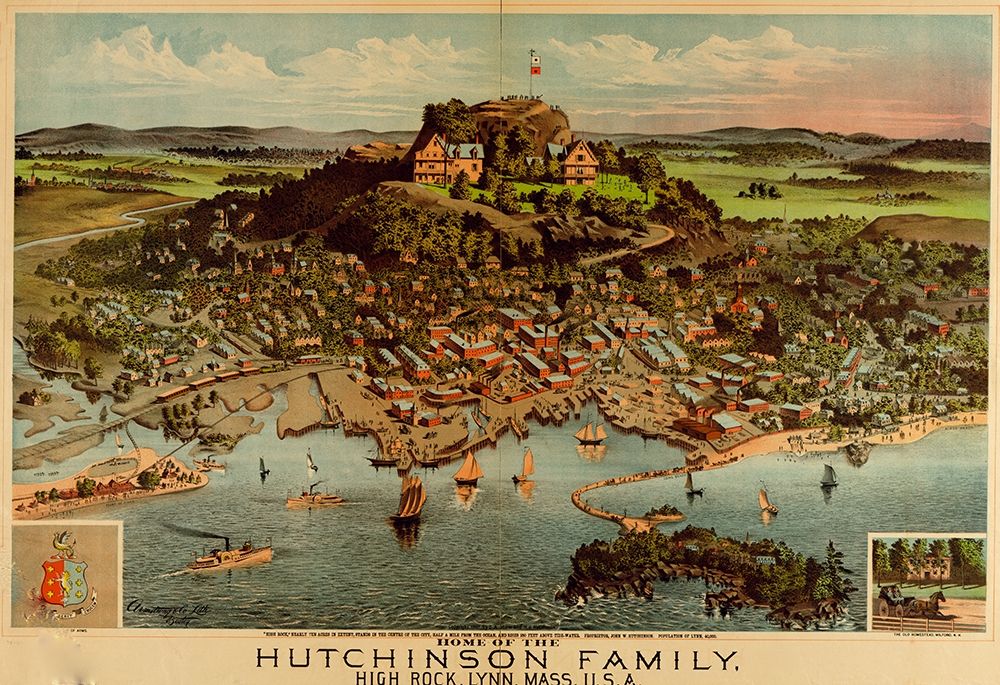 Home of the Hutchinson Family in Lynn-Massachusetts 1881