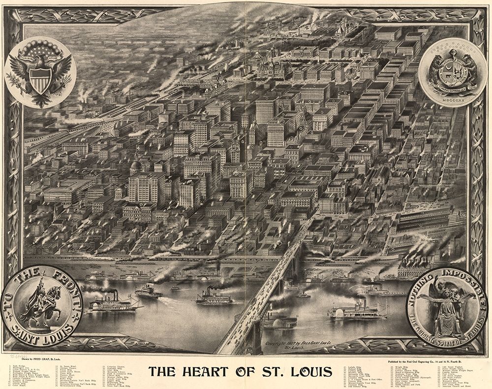 Heart of St. Louis-Missouri 1907
