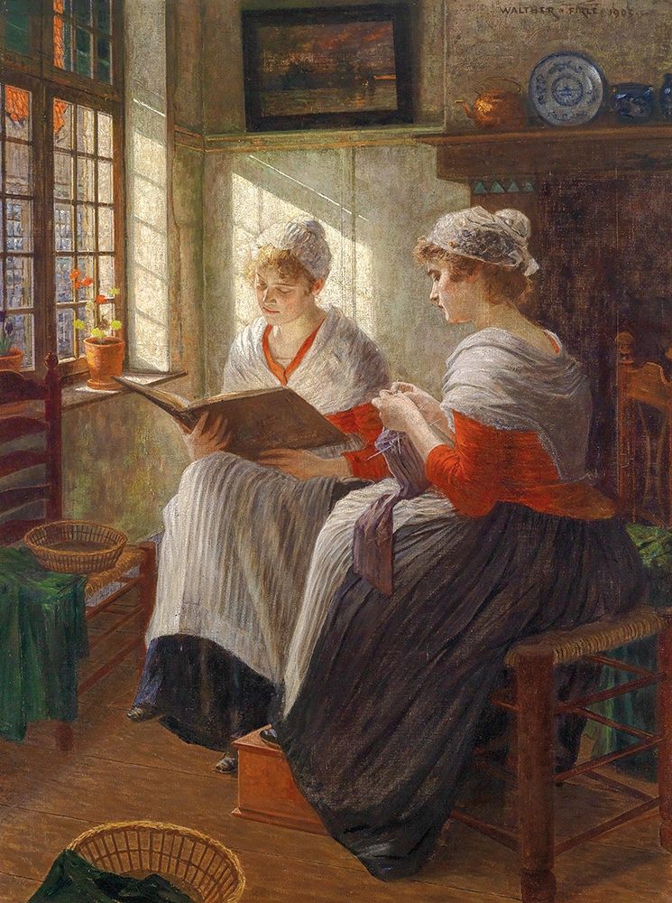 Two Girls at the Window
