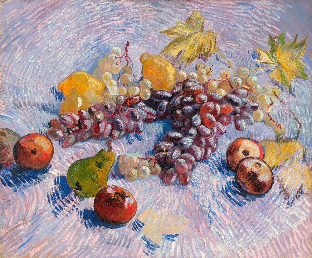 Grapes, Lemons, Pears, and Apples (1887)