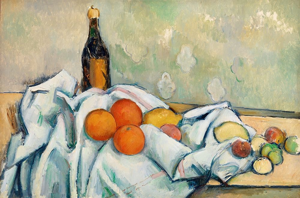 Bottle and Fruits