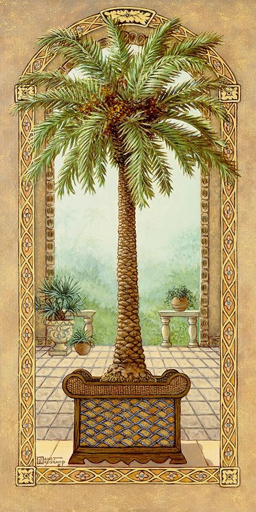 Palm Tree in Basket I