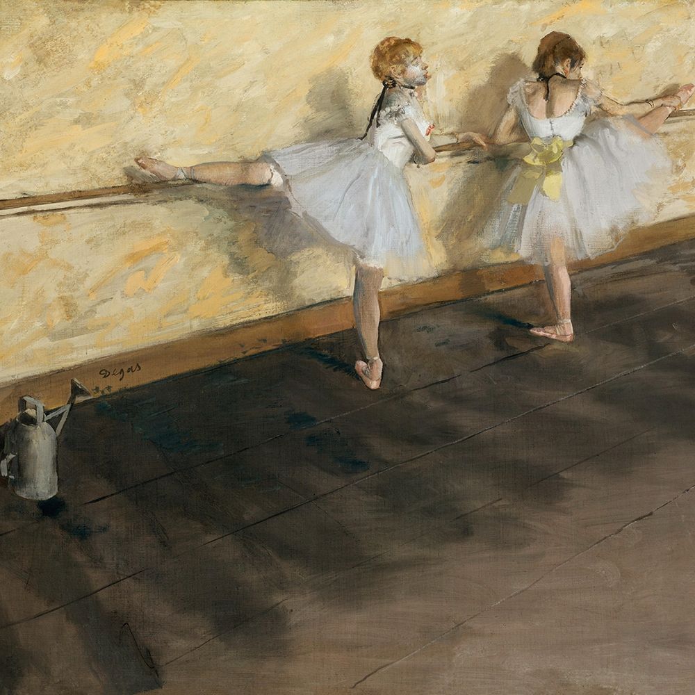 Dancers Practicing at the Barre
