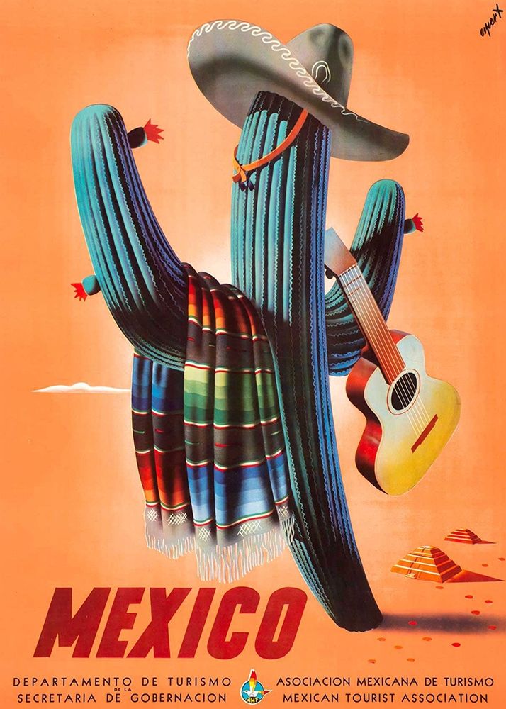 Mexico Vintage Travel Poster