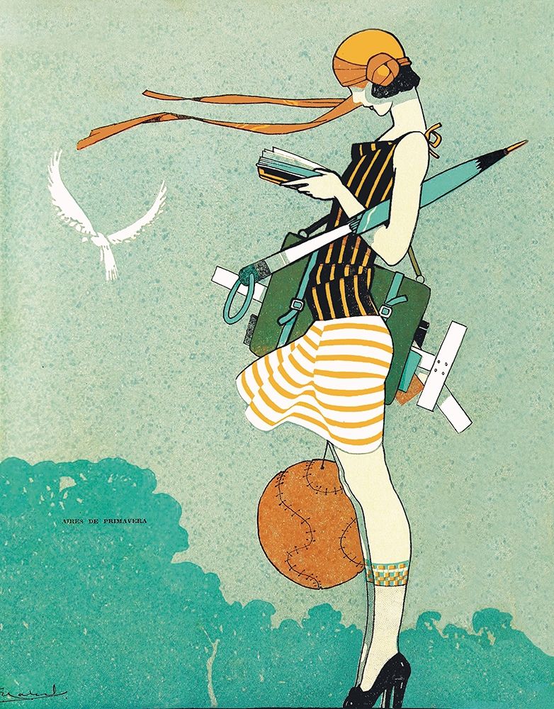 Mexican Magazine Cover 1920 Aires de primavera