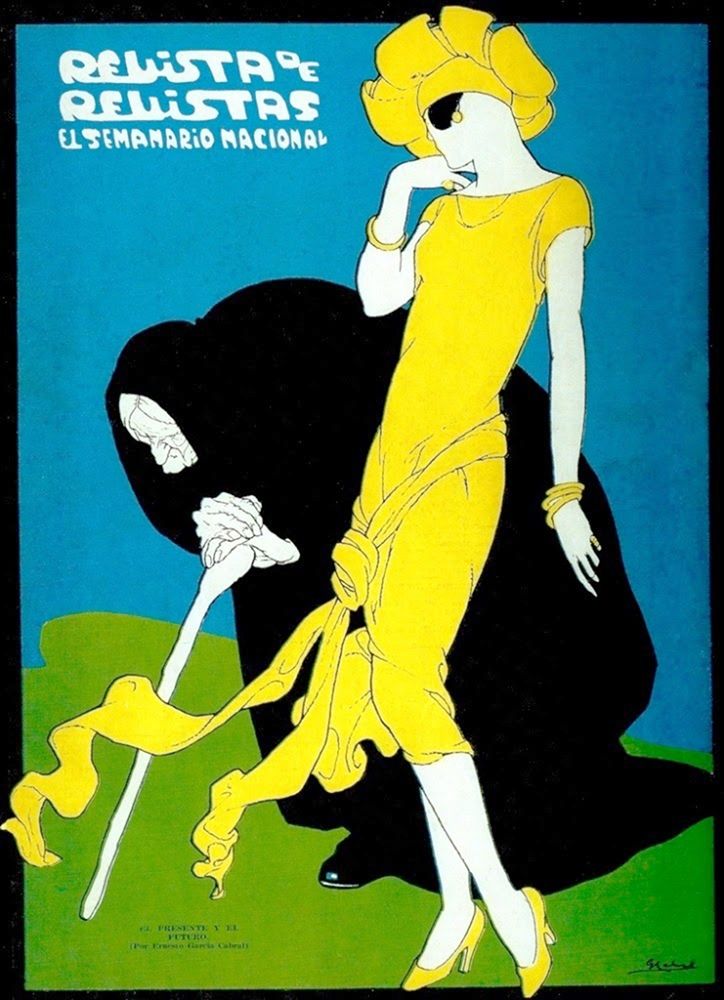 Mexican Magazine Cover 1920 El presente y el futuro