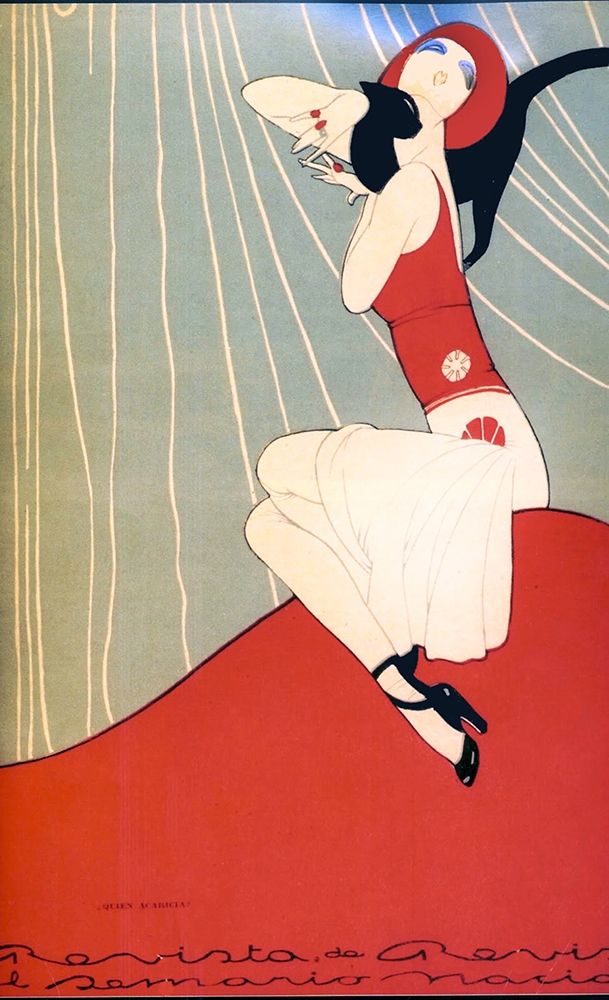 Mexican Magazine Cover 1920 Quien acaricia